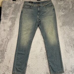 Monfrere Deniro Slim‎ Straight Jeans Palermo Blue Mens 36x33 Tag 38